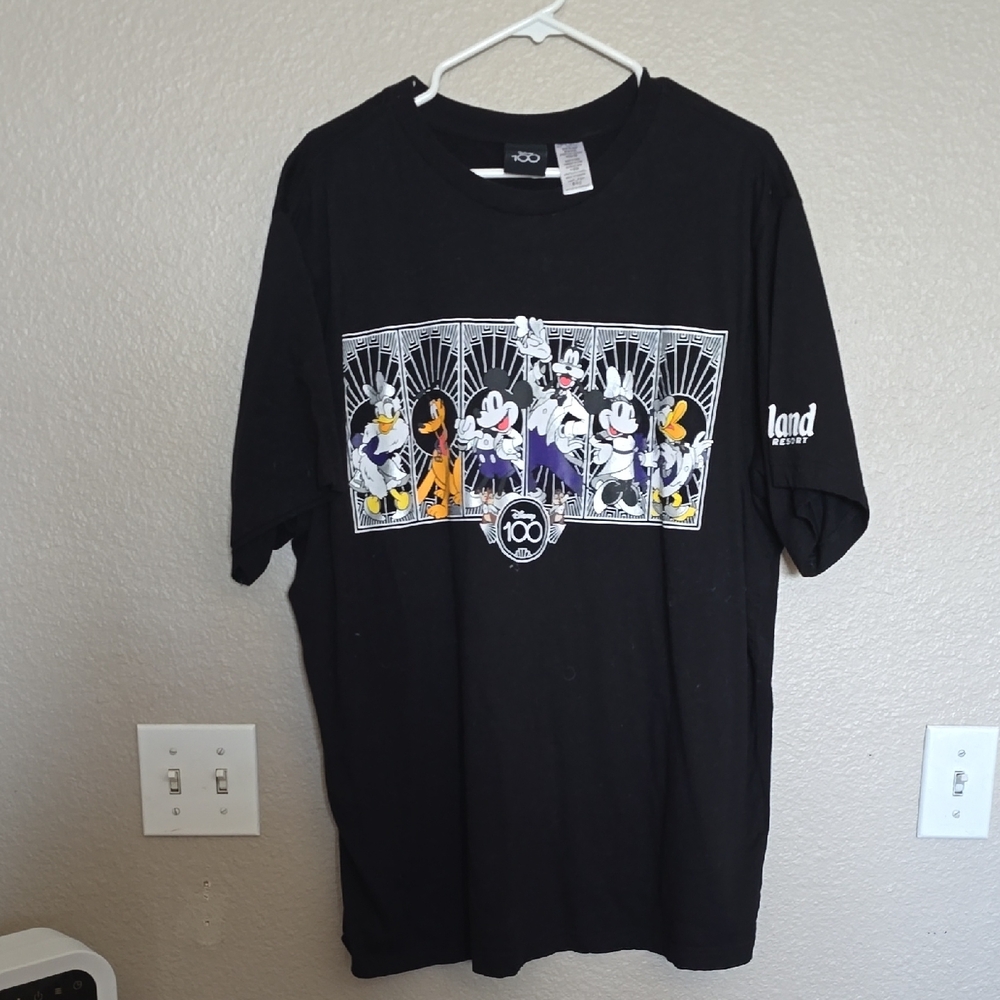 Disney Black Short Sleeve Tee with Graphic Design